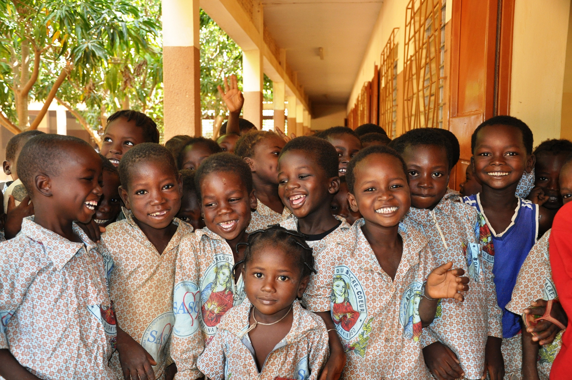 Smiling Kids in the School